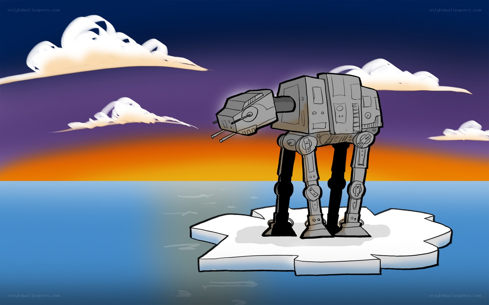 AT-AT on an ice floe