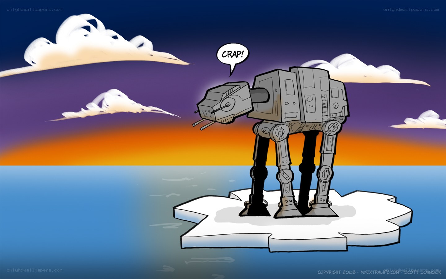 AT-AT on an ice floe