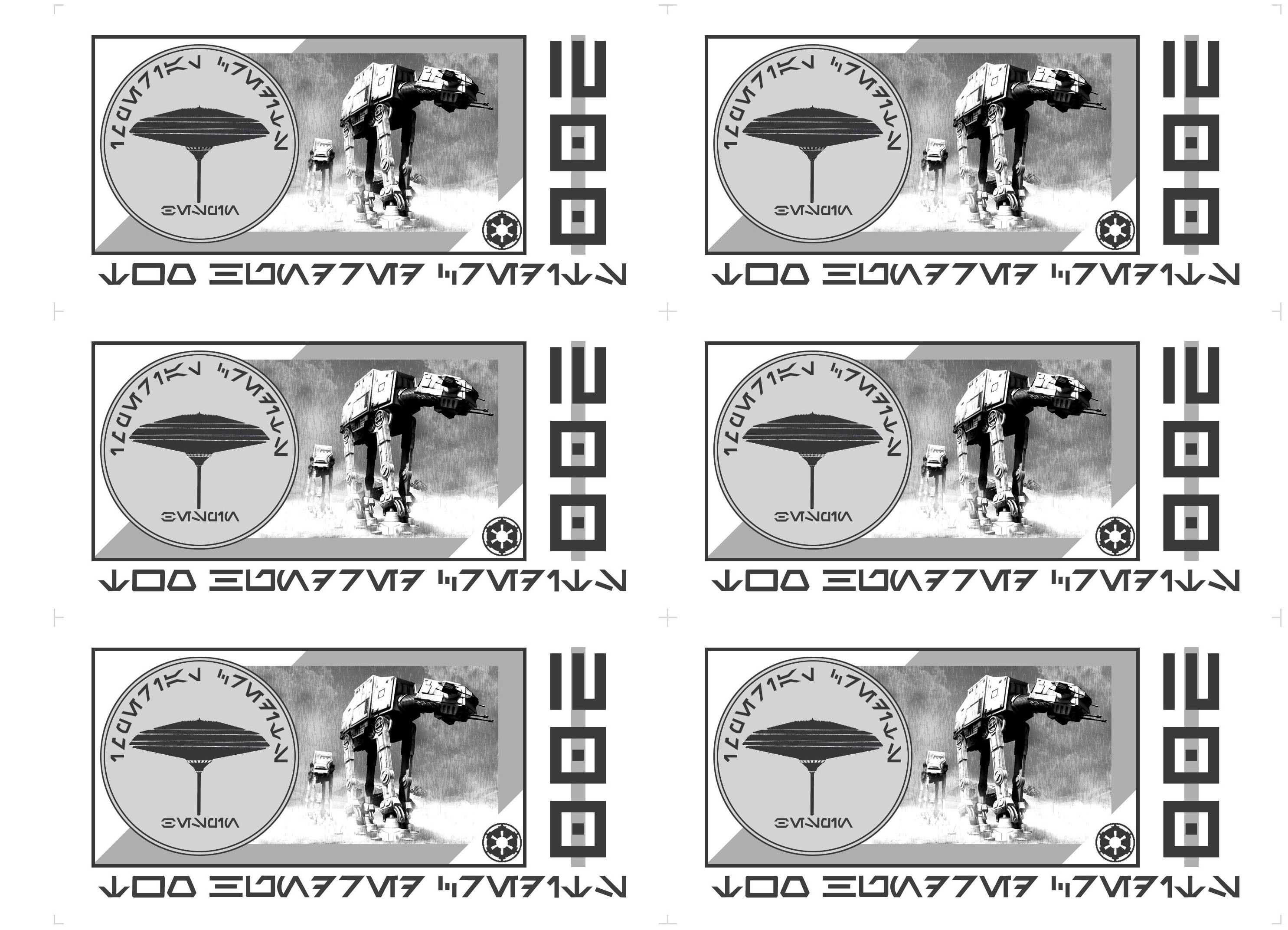 AT-AT stamp design