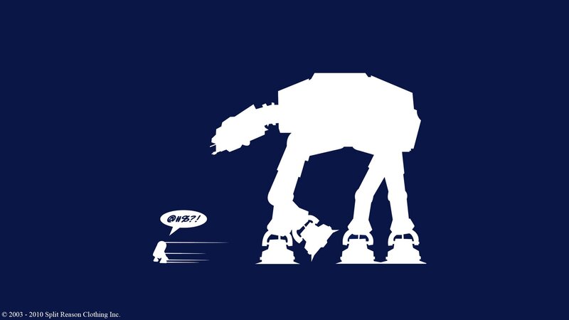 AT-AT Walker and Soldier — Blue