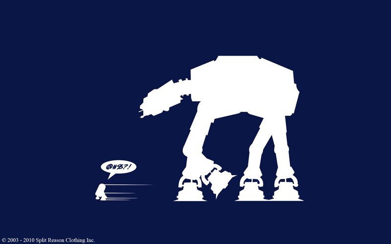 AT-AT Walker and Soldier — White