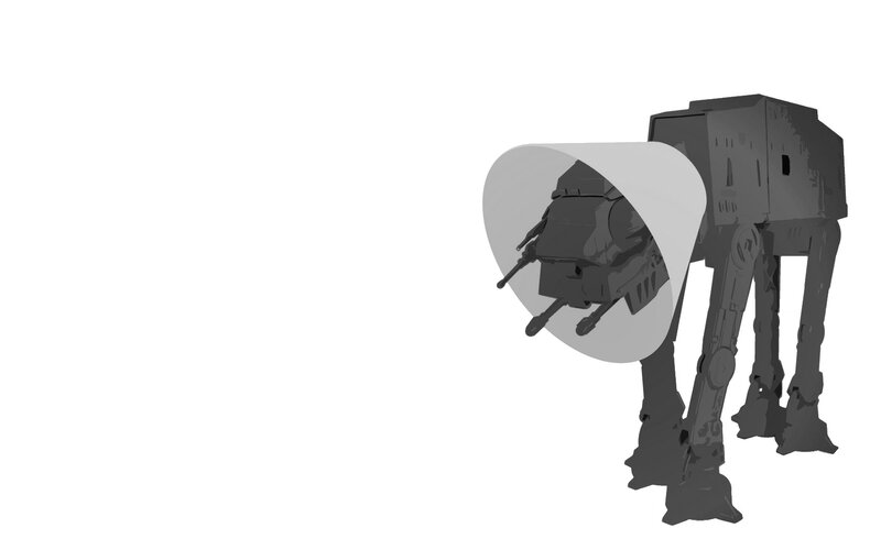 AT-AT Walker — Gray, Dramatic