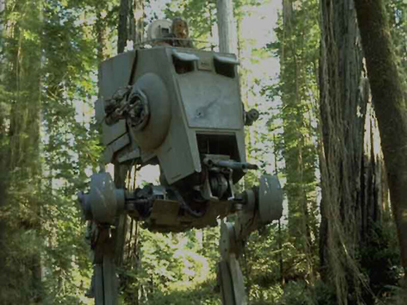 AT-AT walker in forest