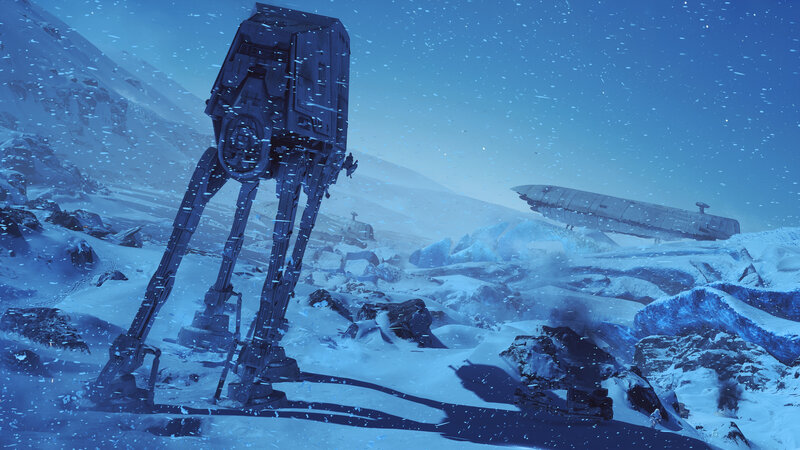 AT-AT Walker in Snow — Blue