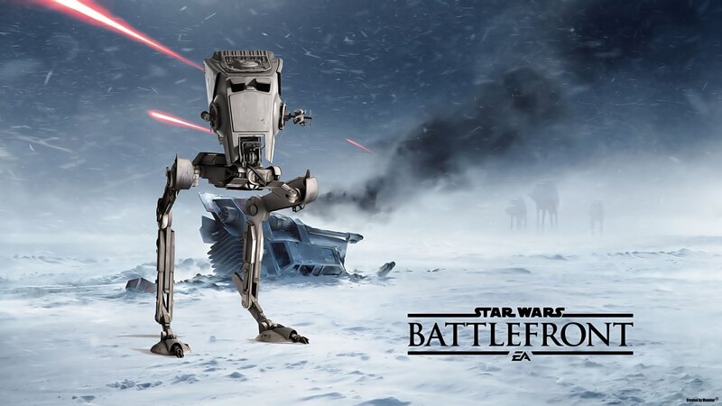 AT-AT Walker in Snow — White, Dramatic