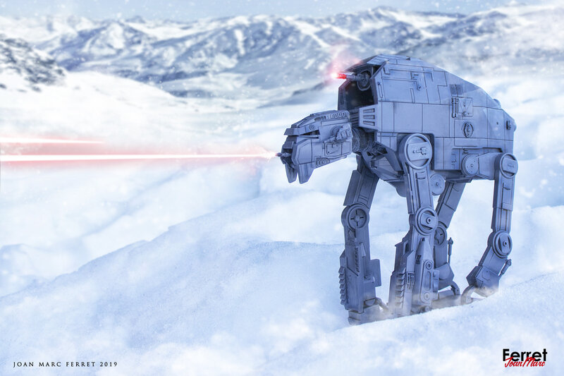 AT-AT Walker in Snow — White, Dramatic, Winter, Digital Art