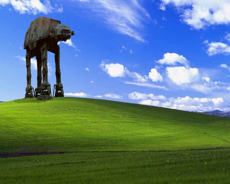 AT-AT Walker on Hill — Green, Serene