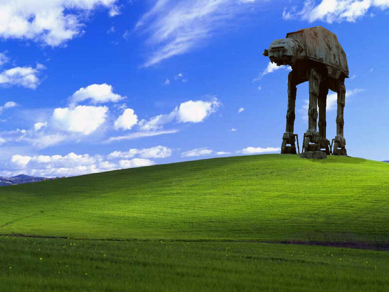 AT-AT Walker on Hill — Green