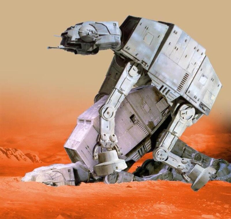 AT-AT walker on Mars