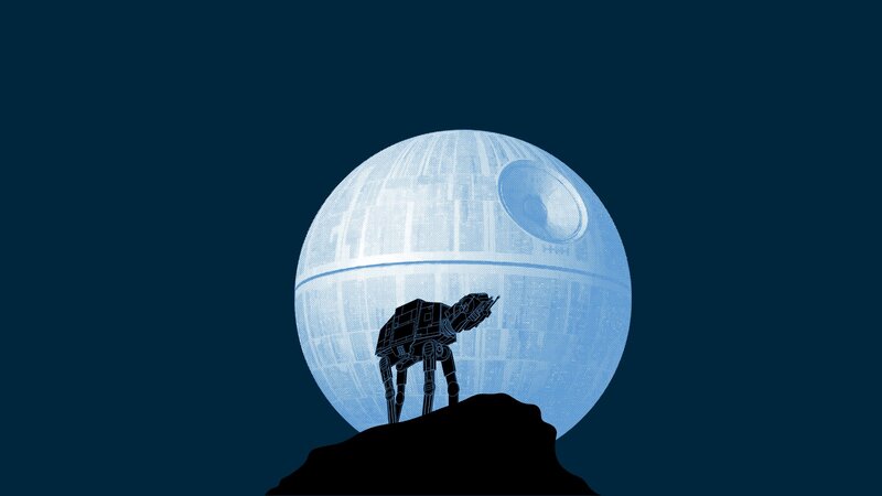 AT-AT Walker on Rock