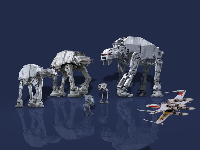 AT-AT Walkers and X-wing