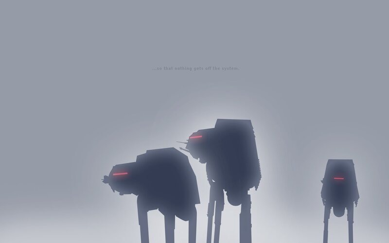 AT-AT Walkers in Fog — Gray