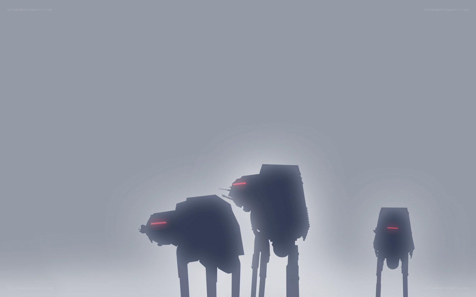 AT-AT walkers in fog
