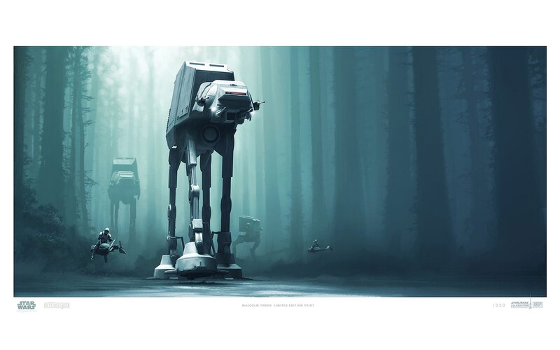 AT-AT Walkers in Forest — Green