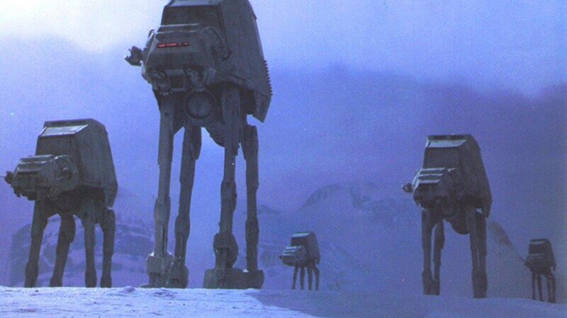 AT-AT Walkers in Snow — Blue