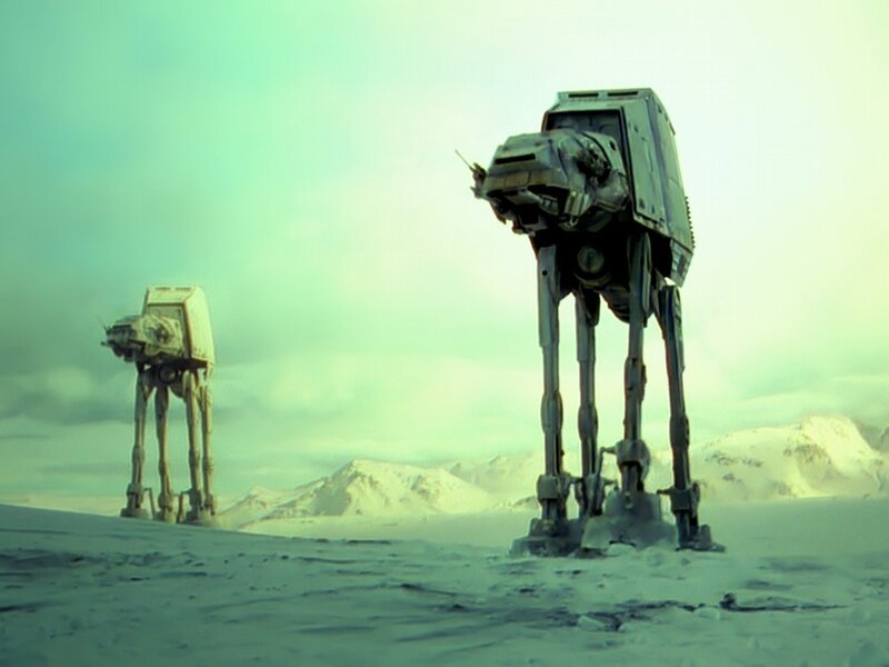 AT-AT Walkers in Snow — Green
