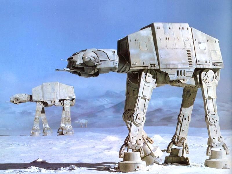 AT-AT Walkers in Snow — White, Dramatic, Photograph