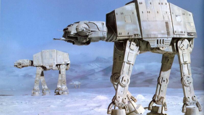 AT-AT Walkers in Snow — White, Dramatic, Winter, Photograph