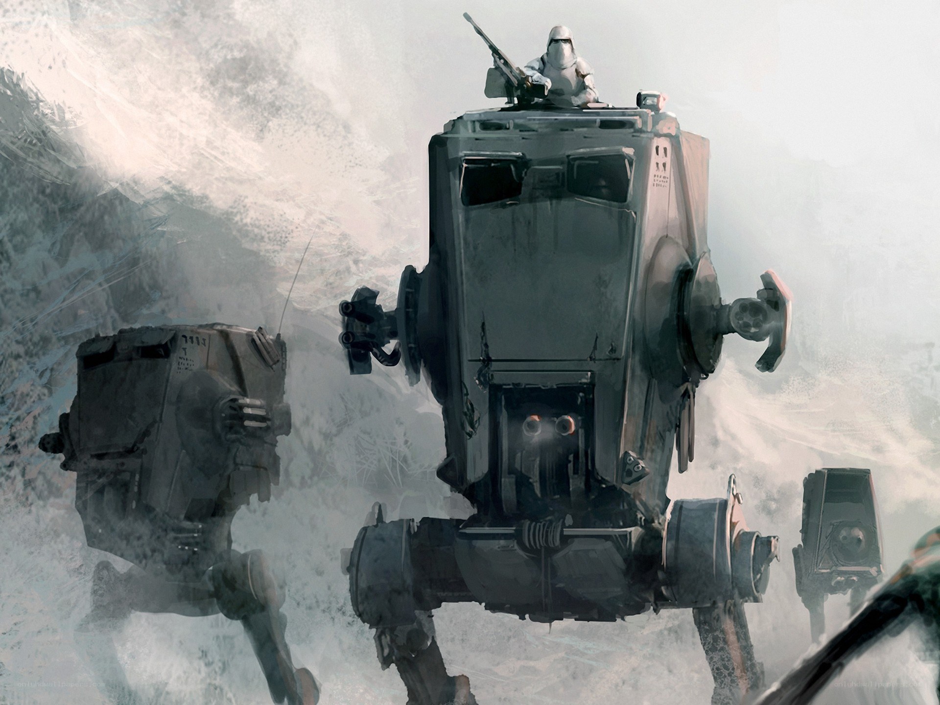 AT-AT walkers in snow
