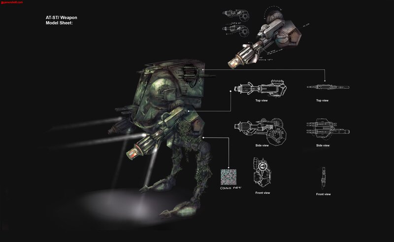 AT-ST Weapon Model Sheet