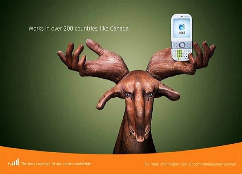 AT&T international coverage ad