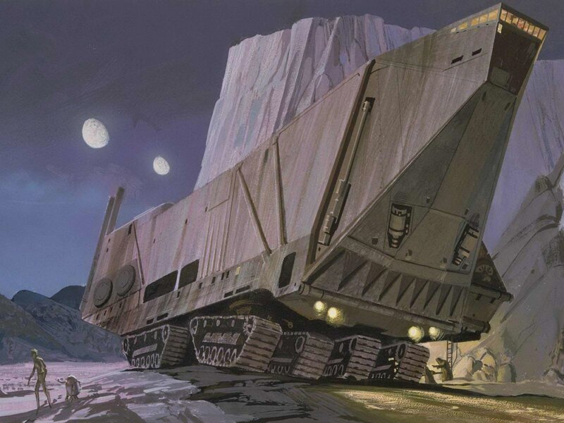 AT-TE walker on alien planet
