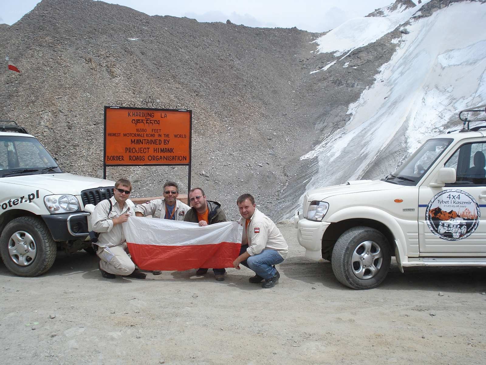 At the highest motorable road