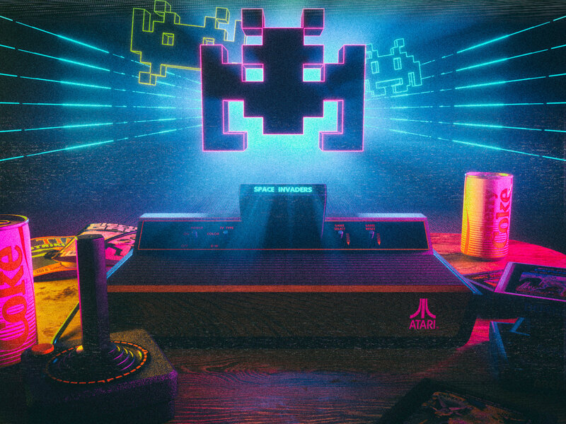 Atari 2600 Console — Blue, Nostalgic