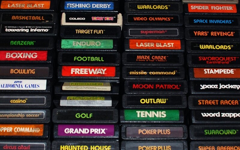 Atari game cartridges