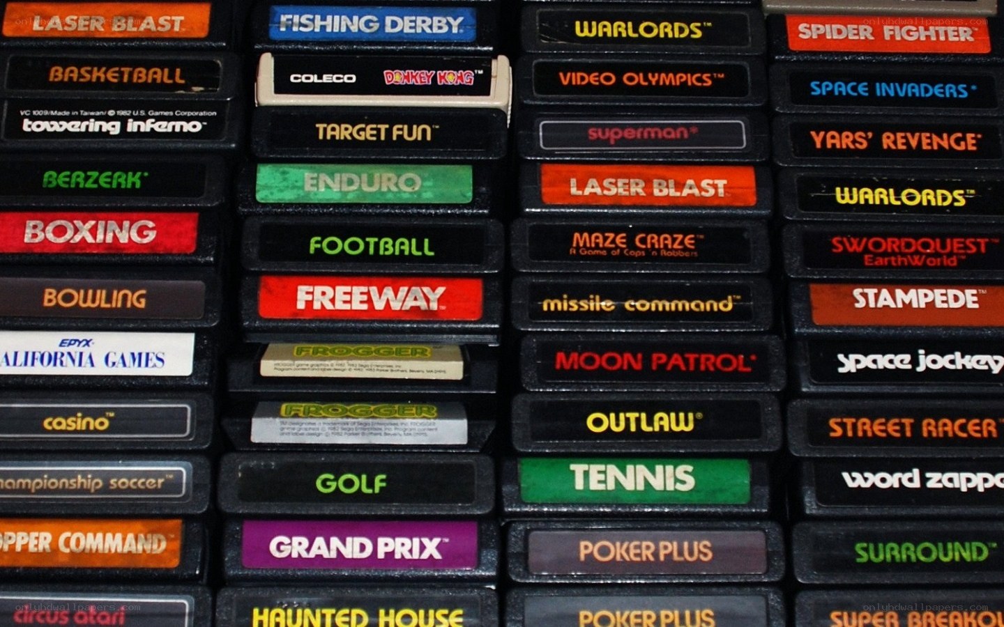 Atari game cartridges