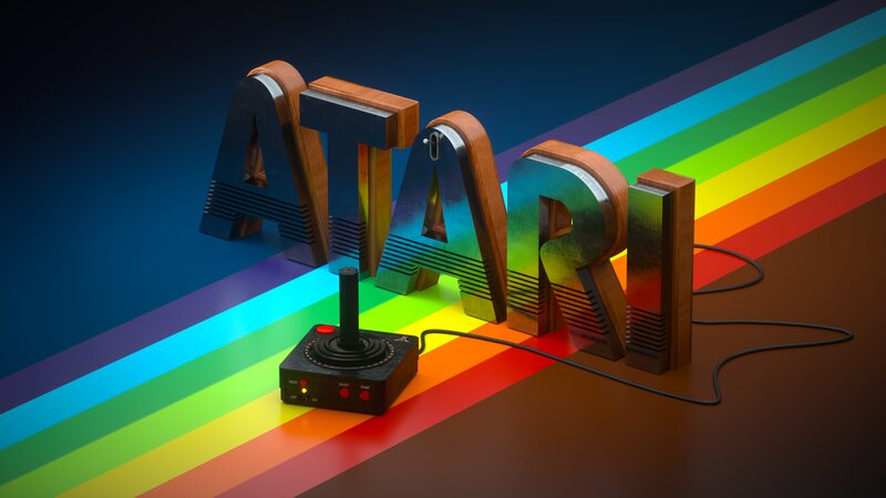 Atari Logo and Joystick