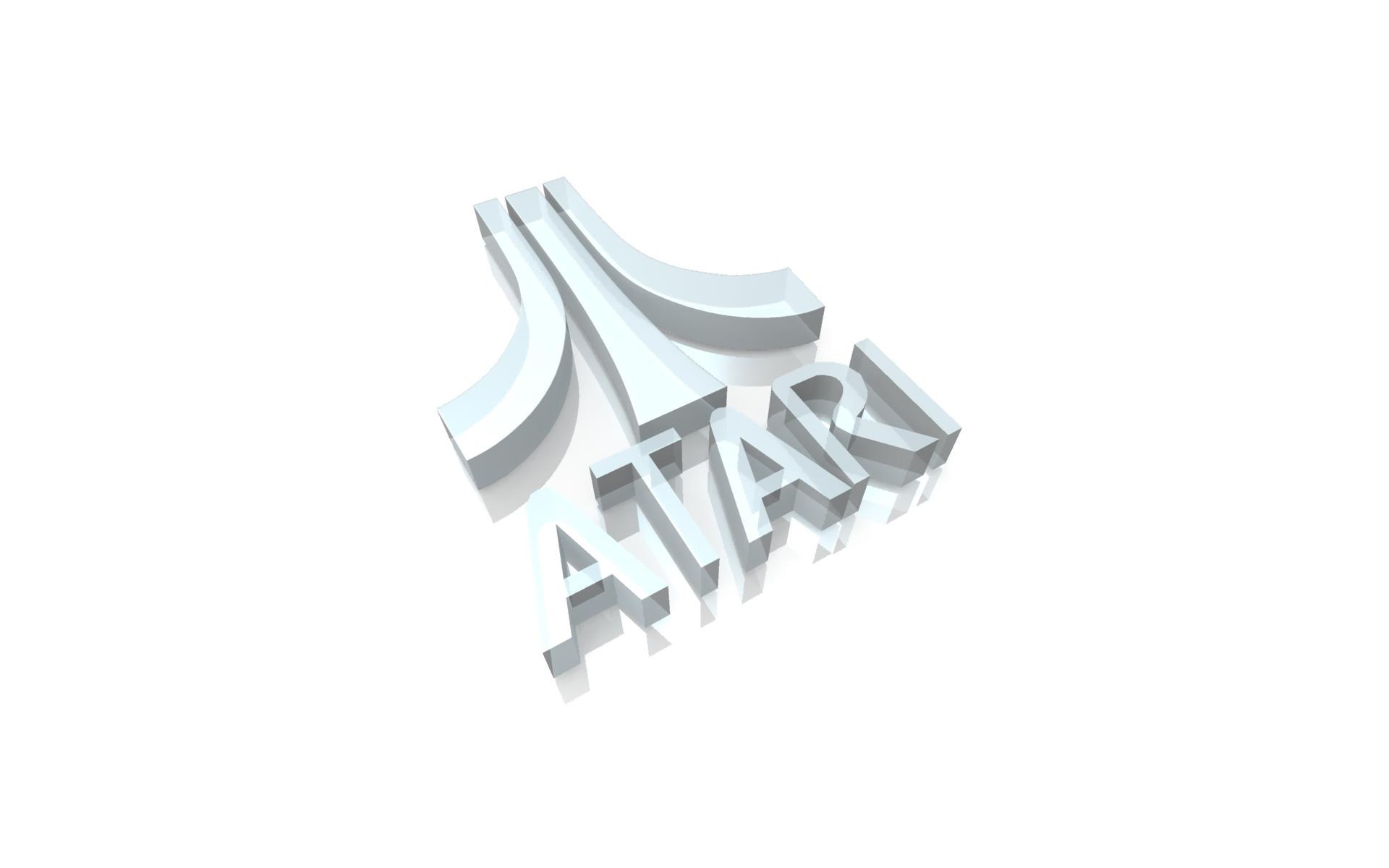 Atari logo in 3D
