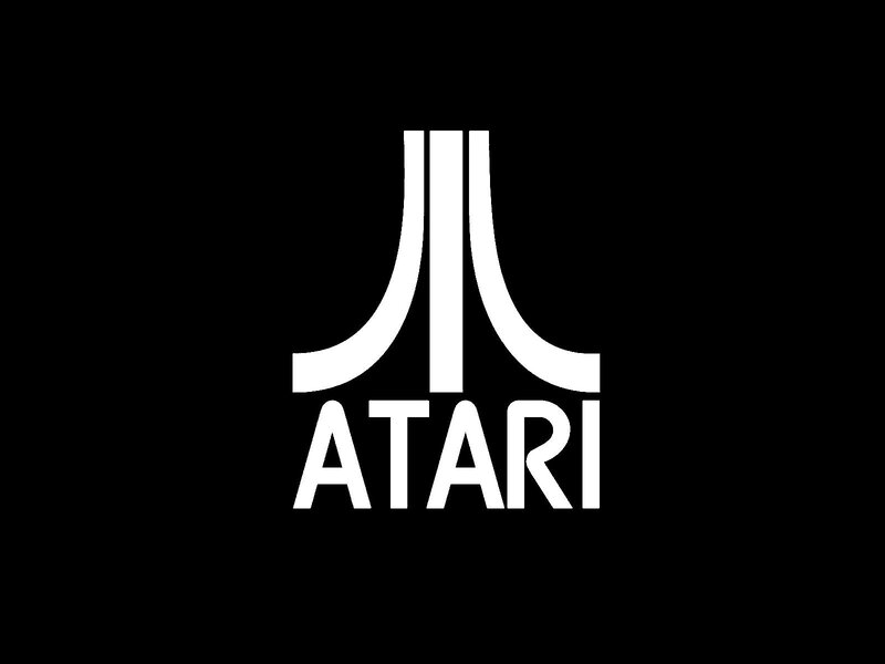 Atari logo on black background