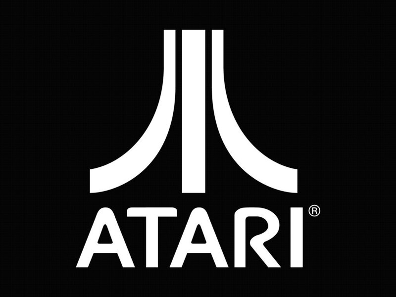 Atari logo on black background