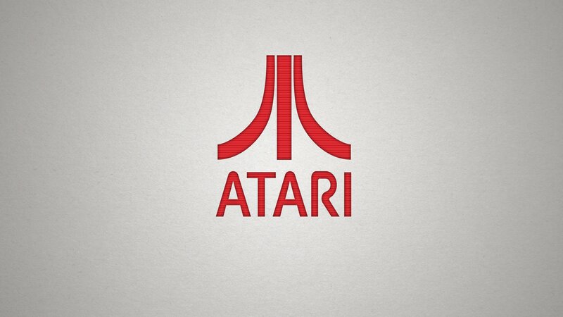 Atari Logo — Red, Minimalist