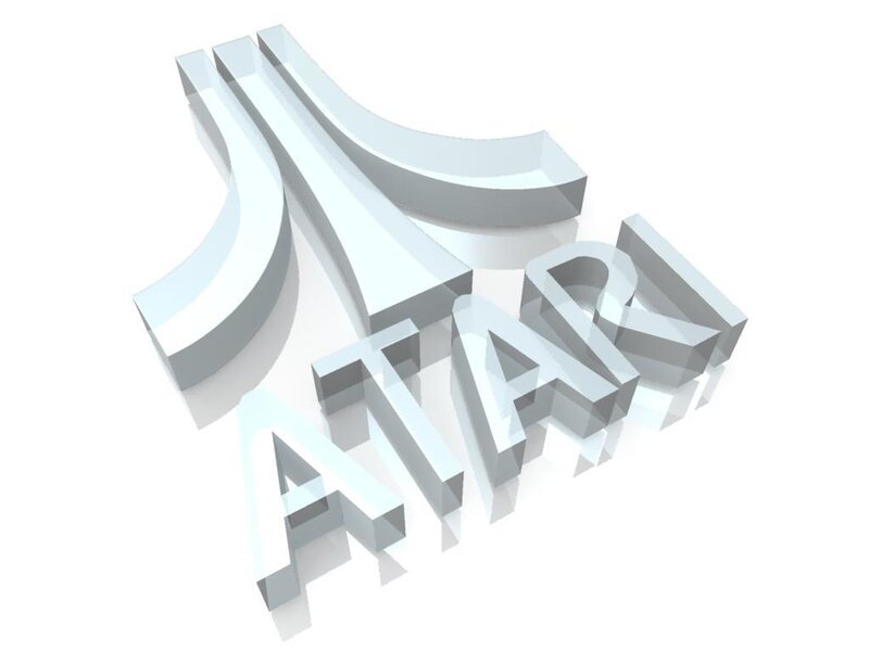 Atari Logo — White, Neutral