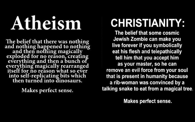 Atheism vs Christianity humor