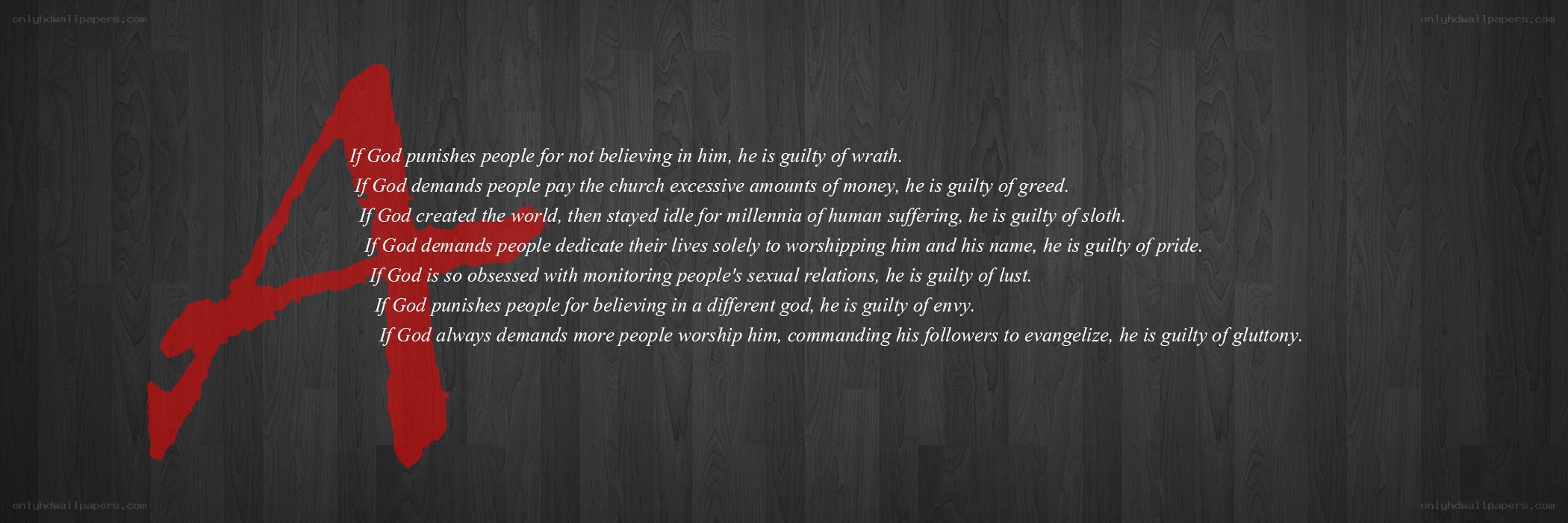 Atheist manifesto text