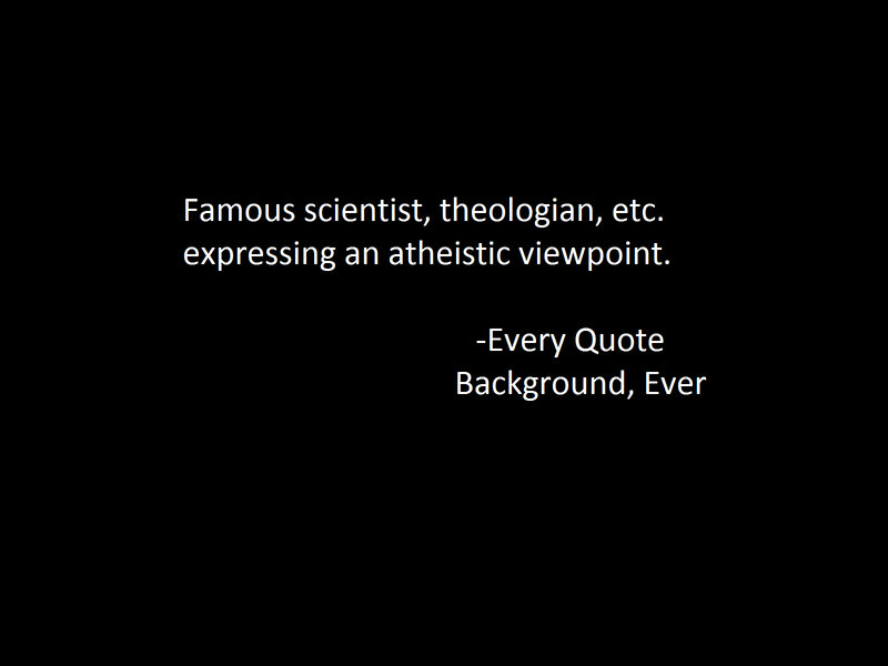 Atheist quote meme
