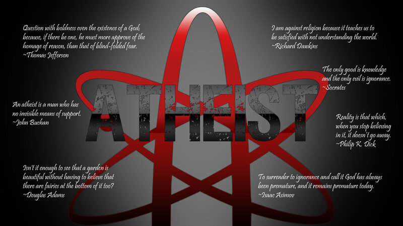 Atheist quotes collage