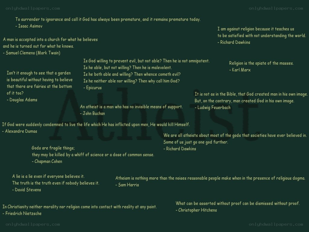 atheist quotes collage