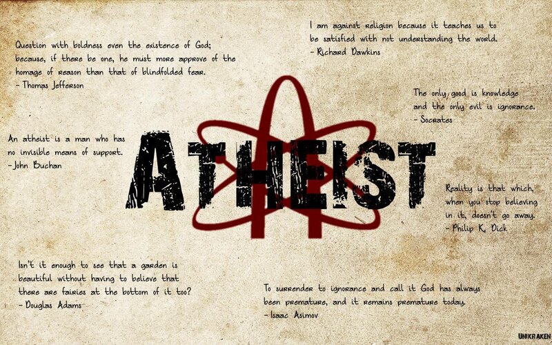 Atheist quotes collage