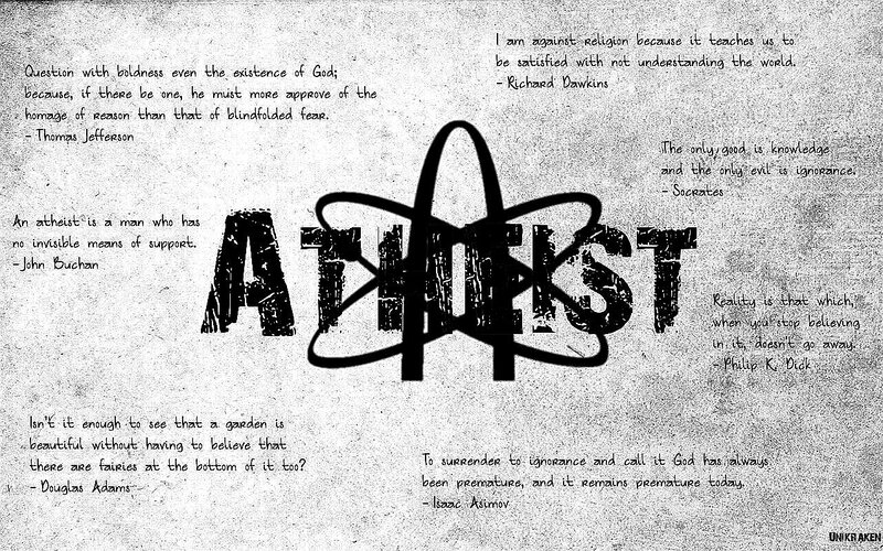 Atheist quotes collage