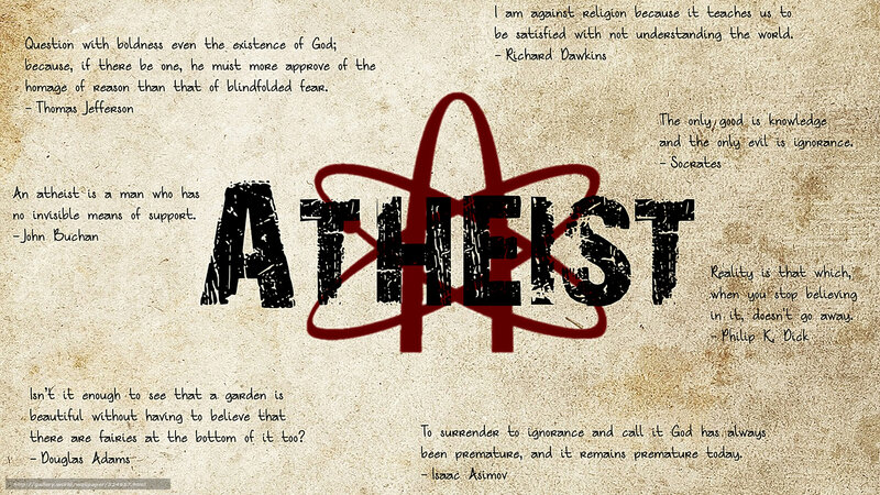 Atheist quotes collage