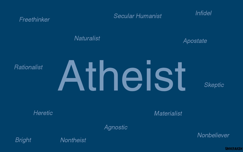 Atheist terminology map