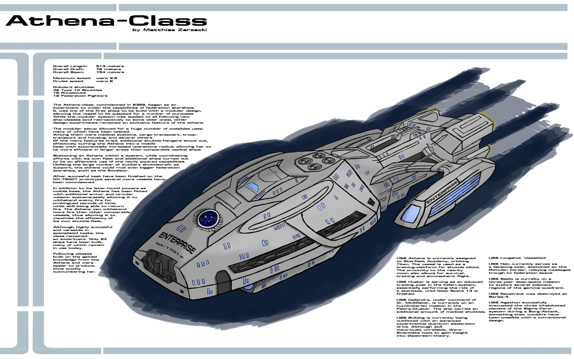 Athena-Class Starship Design