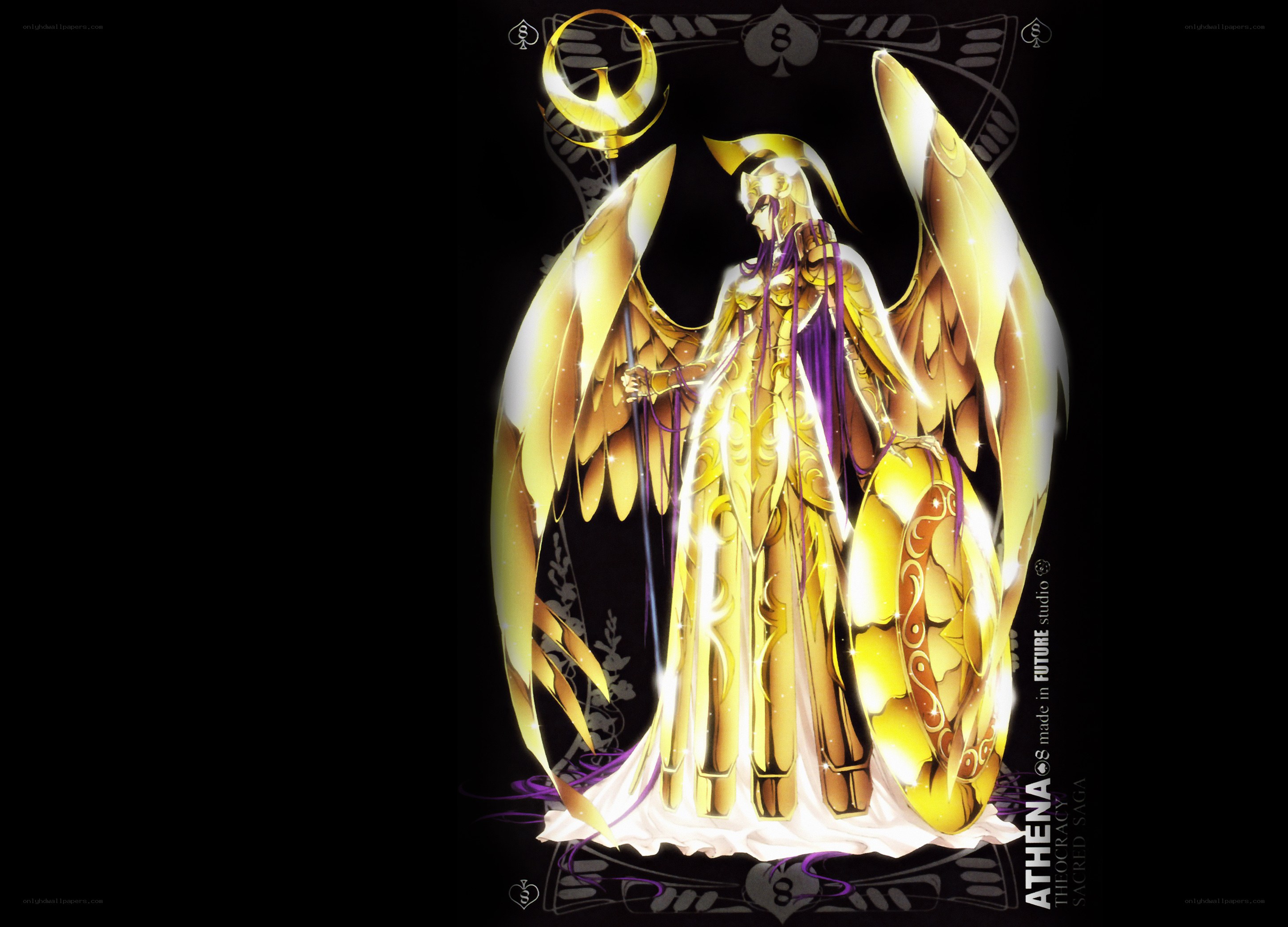 Athena in golden armor