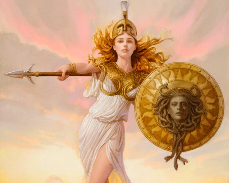 Athena with Spear and Shield