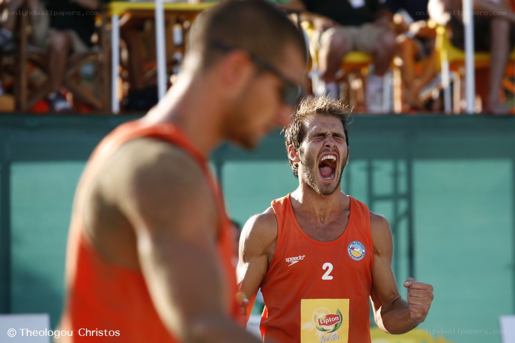 Athlete celebrating victory