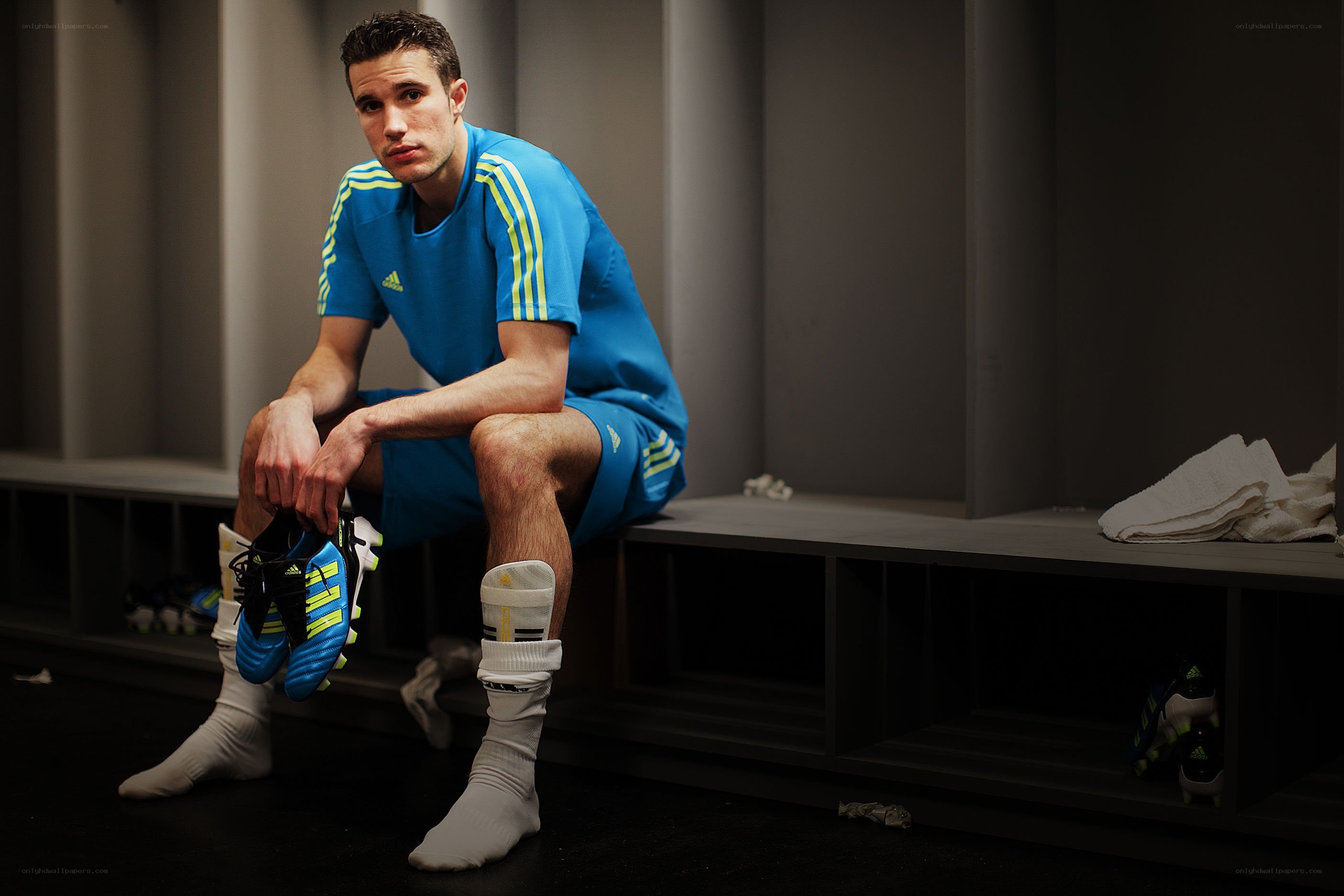 athlete in locker room